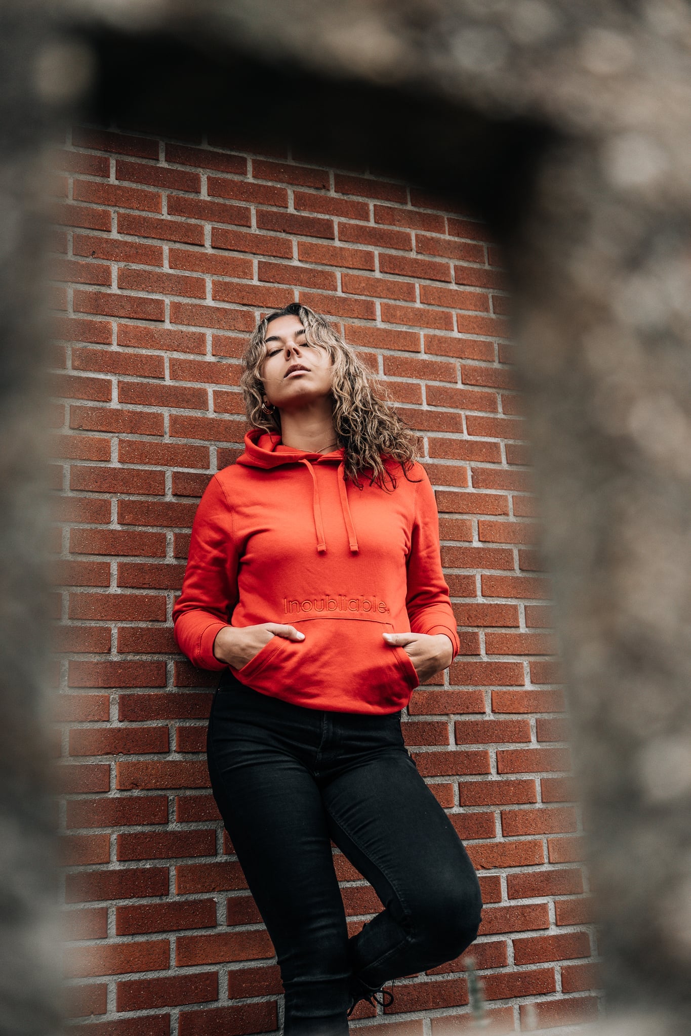 STATEMENT RED HOODIE - unisex medium fit