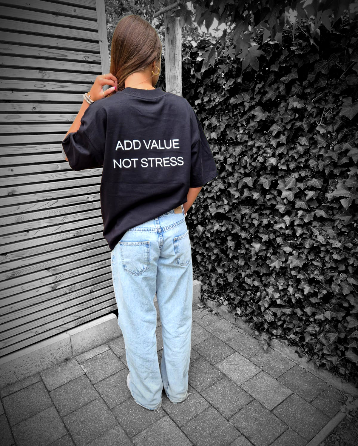 ADD VALUE NOT STRESS - unisex oversized