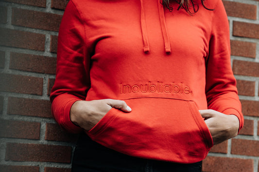 STATEMENT RED HOODIE - unisex medium fit